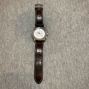 Fossil Watch with Light/Dark Brown Leather Bands
